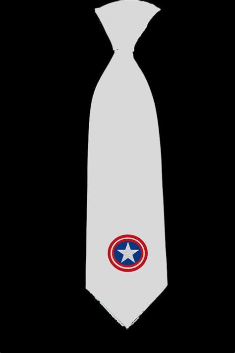 Captain America Shield Tie Superhero Avengers Comic Geek