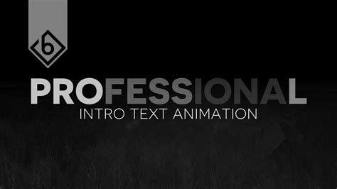 How To Create A Professional Intro Text Animation Sony Vegas Tutorial