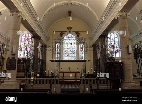 The Altar and East Window set within Church of King Charles The Martyr