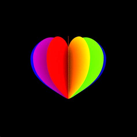 Rainbow Heart Animated Pictures