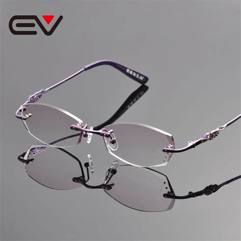 Buy 2016 Elegant Women Titanium Rimless Eyeglasses
