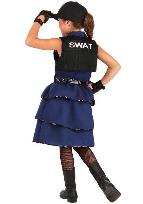 Girls Themed Swat Costume
