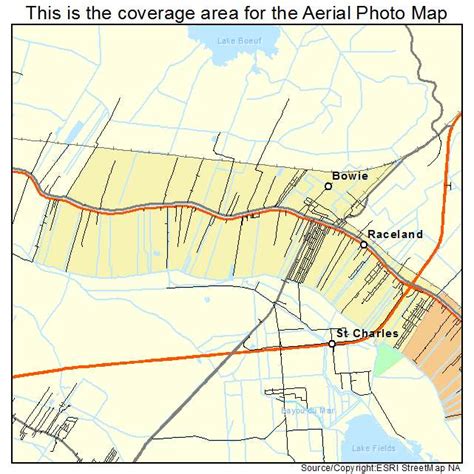 Aerial Photography Map Of Raceland La Louisiana