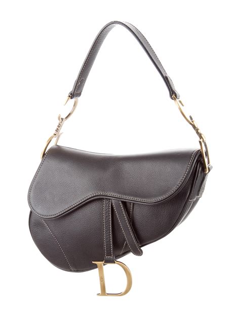 Christian Dior Leather Saddle Bag Handbags Chr54147 The Realreal