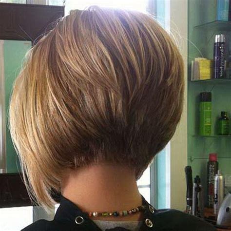 It's a smooth and simple brown. 2021 Popular Short Inverted Bob Haircut Back View