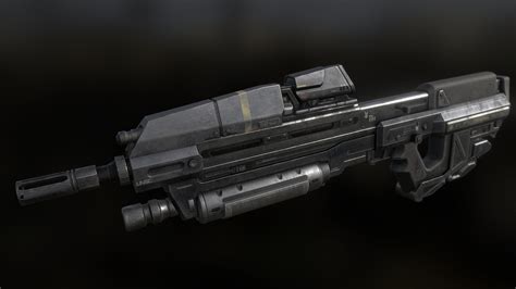 Halo Assault Rifle 3d Model Margaret Wiegel