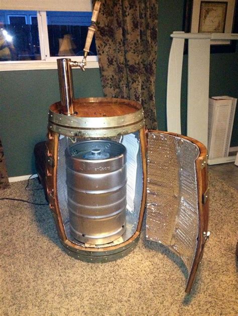 Diy Kegerator Made Out Of A Wine Barrel Barrel Furniture Wine Barrel