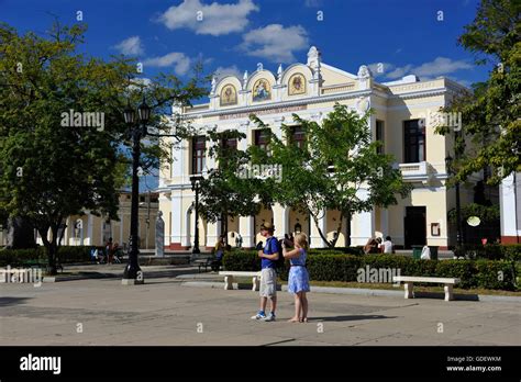 Teatro Tomas Terry Parque Jose Marti Cienfuegos Cuba Stock Photo Alamy