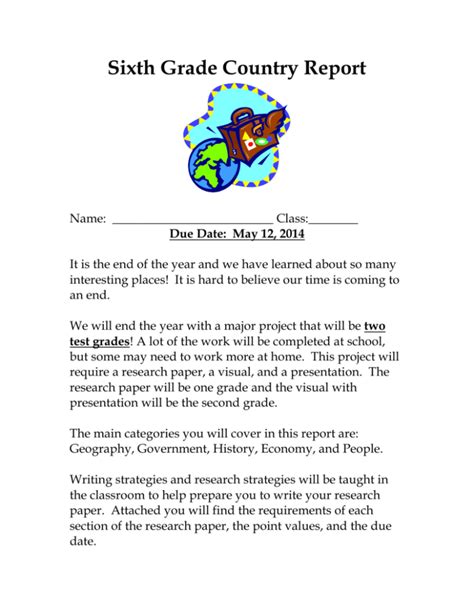 🌱 6th Grade Research Paper Example 6th Grade Research Paper Outline