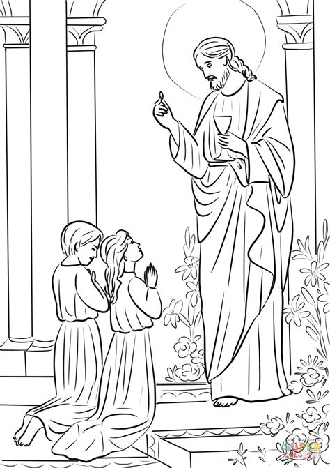 Https://tommynaija.com/coloring Page/first Holy Communion Coloring Pages