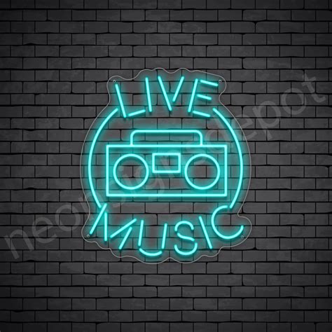 Live Music Neon Sign Neon Signs Depot