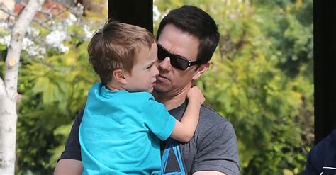 Mark Wahlberg With Son Brendan At A Park Pictures Popsugar Celebrity Hot Sex Picture