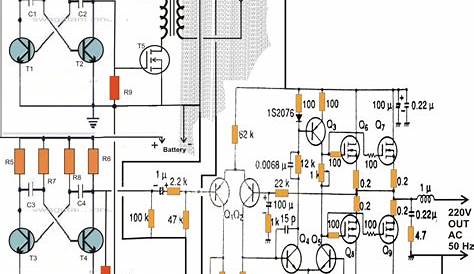 5kva Ferrite Core Inverter Circuit - Full Working Diagram with