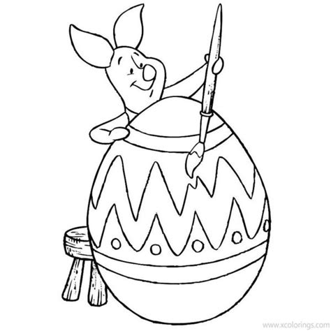 Disney Winnie The Pooh Easter Coloring Pages Found An Easter Egg Xcolorings