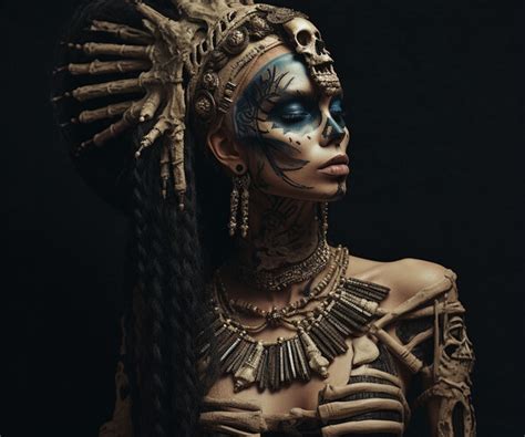 Artstation Cleopatra Skeleton Ai Art Artworks