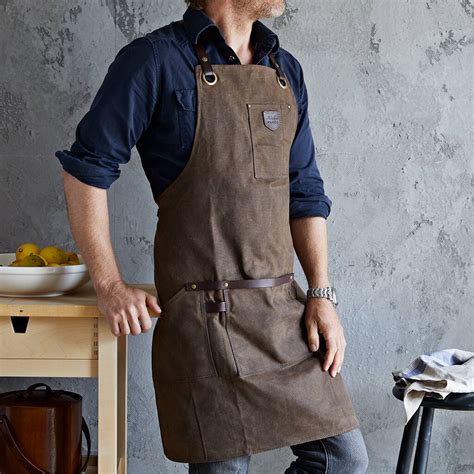Leather And Canvas Apron By Life Of Riley | notonthehighstreet.com