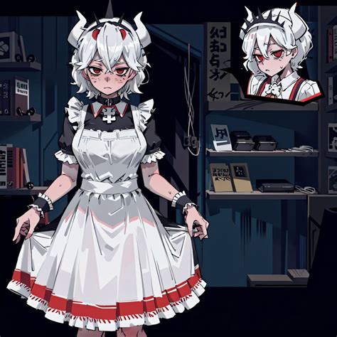 ai generated beelzebub dressed as a maid it s very hot r helltaker