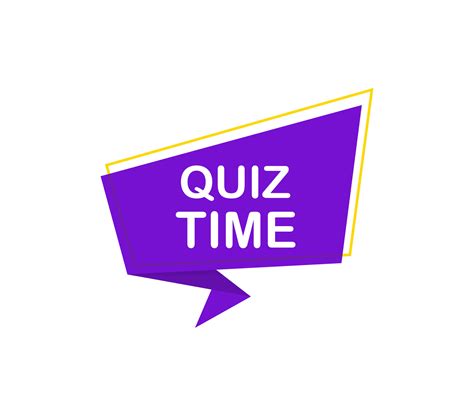 Quiz Time Banner Vector Banner Announcement Megaphone With Quiz Time