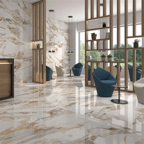 Porcelain floor and wall tile (14.53 sq. Arezzo Gold Marble Effect Porcelain Tiles | from Alistair Mackintosh