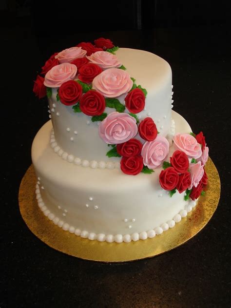 cascade of pink and red roses wedding cake red rose wedding cake white wedding cakes gorgeous