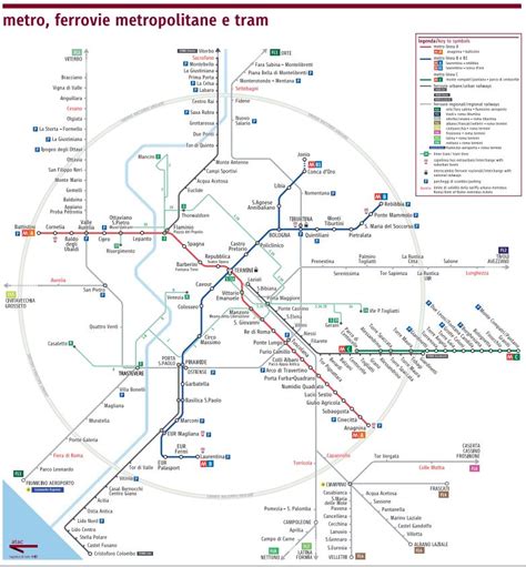 Metro De Roma Plano Estaciones Y Horario