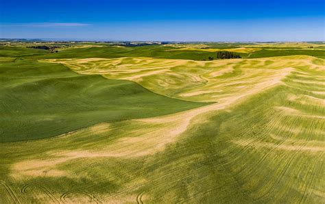 Hd Wallpaper Brown Sand Photographt Palouse Aerial Summer United