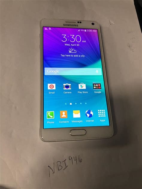 Samsung Galaxy Note 4 T Mobile White 32gb N910t Luan08393 Swappa