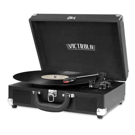 Victrola Black Turntable Record Player In The Turntables