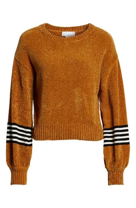 ten sixty sherman stripe sleeve chenille sweater nordstrom