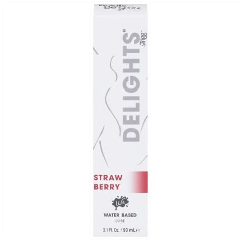 wet delights® sultry strawberry flavored lubricant 3 1 fl oz baker s