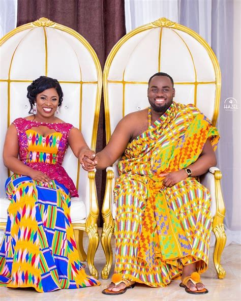 see how ghanaian couples are rocking this iconic super luxe big day looks in kente wedding