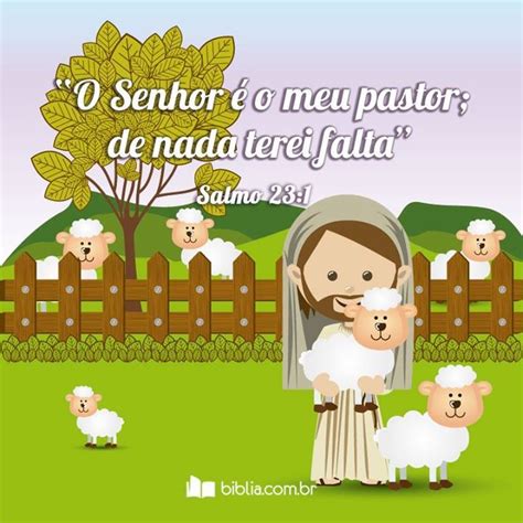 O Senhor é meu pastor e nada me faltará Pastor Senhor Ovelhas Biblia Salmos Bible