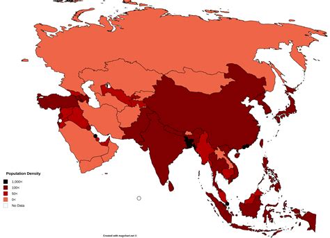 Population Density By Asian Country Imaginary Maps World World