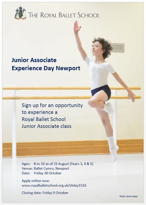 Royal Ballet School Junior Associate Experience Day Ballet Cymru