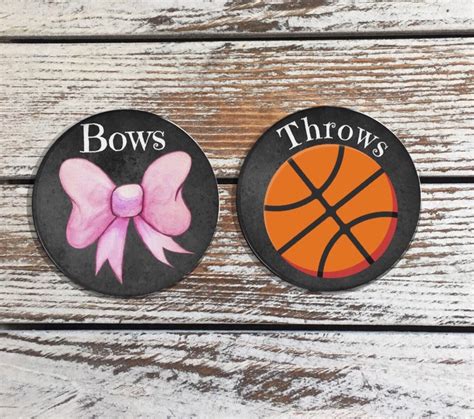 Gender Reveal Pins Basketball Buttons Pins Gender Reveal Ideas Etsy