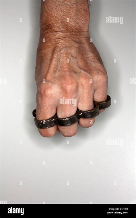 Brass Knuckles Stock Photo Alamy