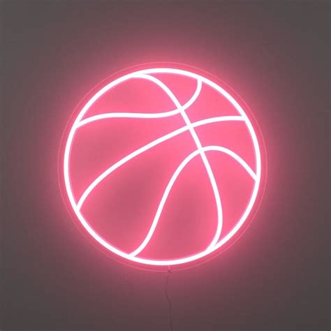 Basketball Led Neon Sign In 2022 Pink Basketball Cool Basketball