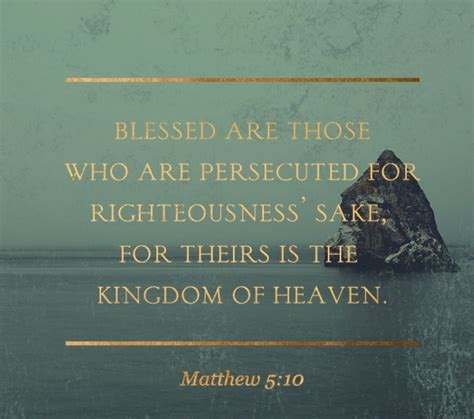 The Beatitudes Blessed Are Those Who Are Persecuted For Righteousness