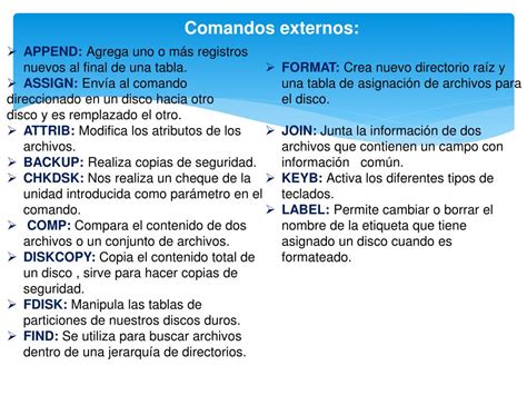 Ppt Comandos Internos Y Externos Powerpoint Presentation Free
