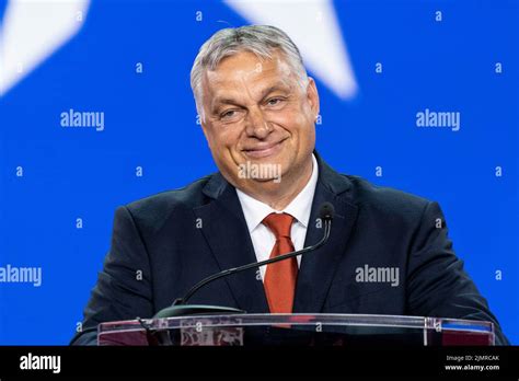 Dallas, TX - August 4, 2022: Prime Minister of Hungary Victor Orban
