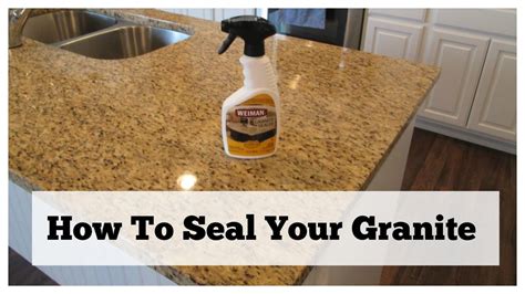 How To Seal Your Granite Granite Countertop Care Youtube