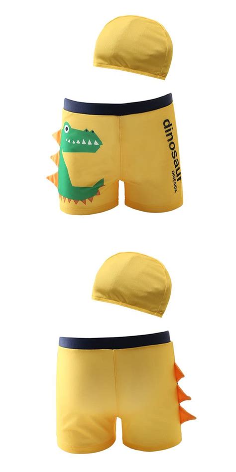 Kid Boys Print 3d Crocodile Swimwear Trunks Swim Boxer Shorts With Swim