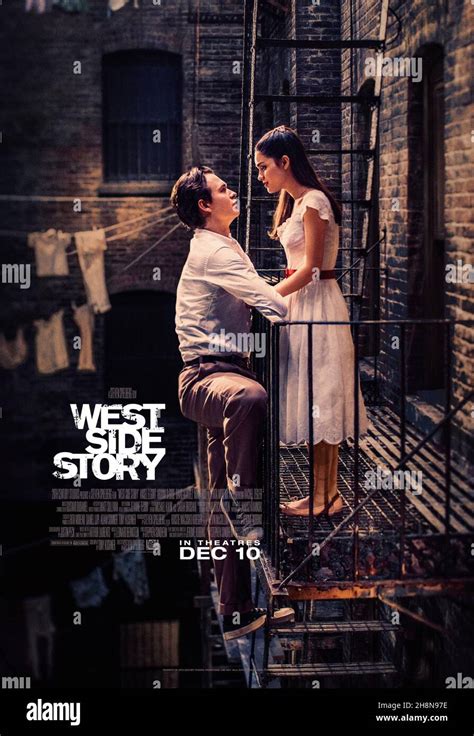 Ansel Elgort And Rachel Zegler In West Side Story 2021 Directed By Steven Spielberg Credit