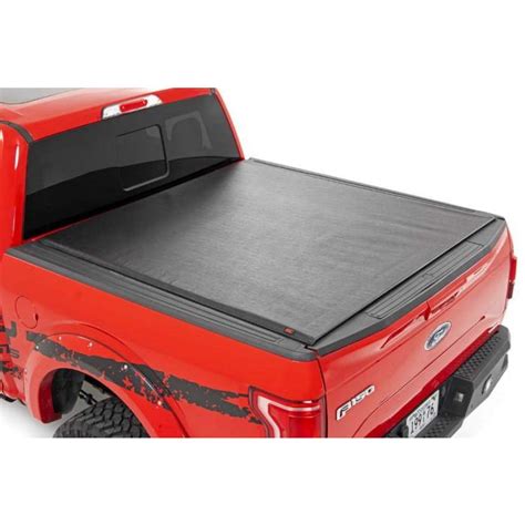 Rough Country Soft Roll Up Tonneau Bed Cover Ford F150 55 Ft Bed 2015