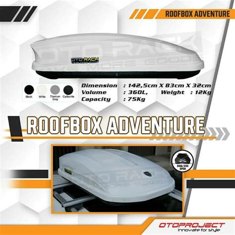 Lm Otorack Roofbox Tipe Adventure Kapasitas L Roof Box Rak