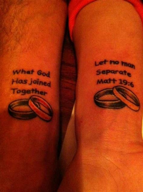 Matching Tatts For Me And The Hubbz Marriage Tattoos Matching