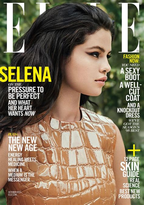 Selena Gomez Elle Magazine Us October 2015 Celebmafia