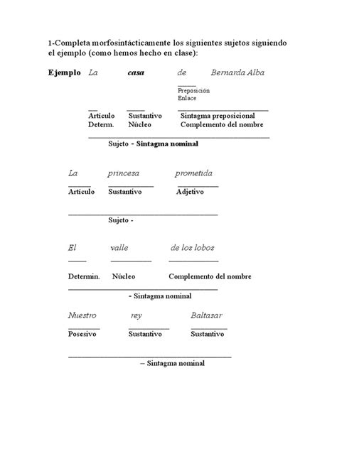 Ejercicios De Ortograf A Pdf Tipología Lingüística Idiomas