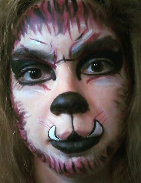 Werewolf Face Paint Face Painting Beauty And The Beast Profile