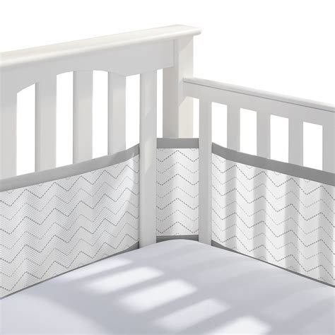 Breathablebaby Breathable Mesh Crib Liner Classic Collection Gray